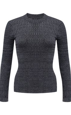 Джемпер из меланжевой пряжи серых оттенков